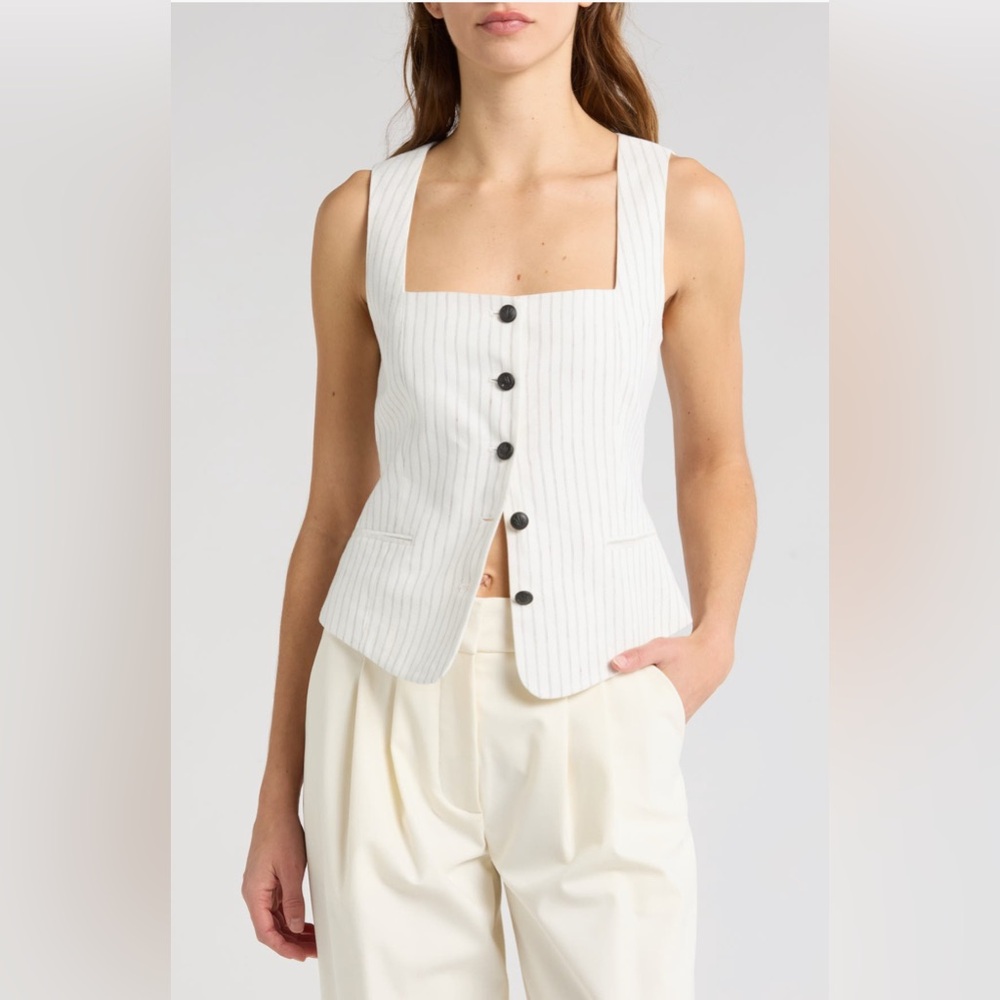 Rag & Bone Kiana Cotton & Linen Vest